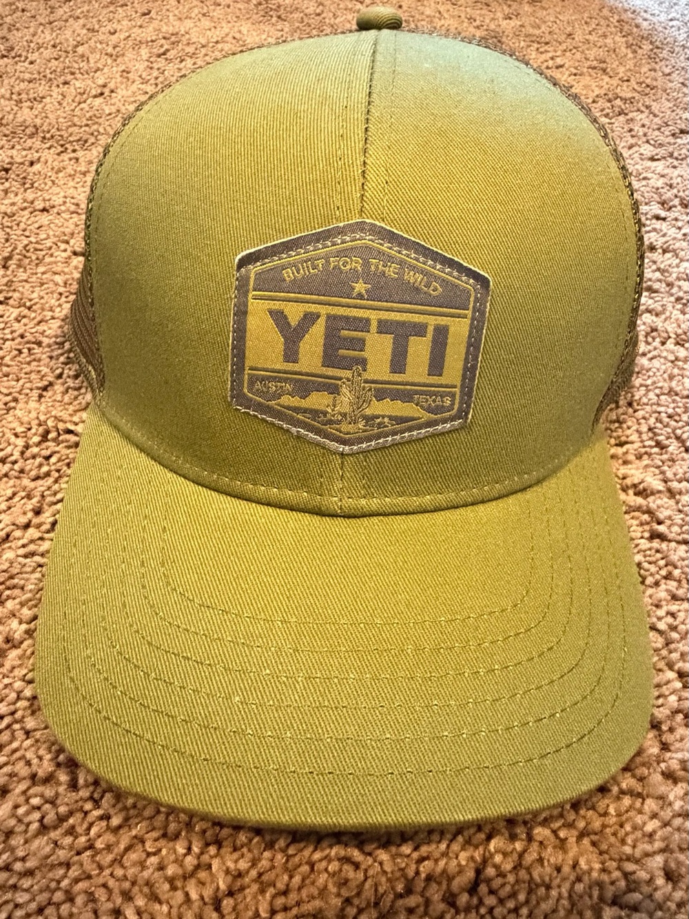 Yeti Olive Patch Mesh-Back Trucker Hat